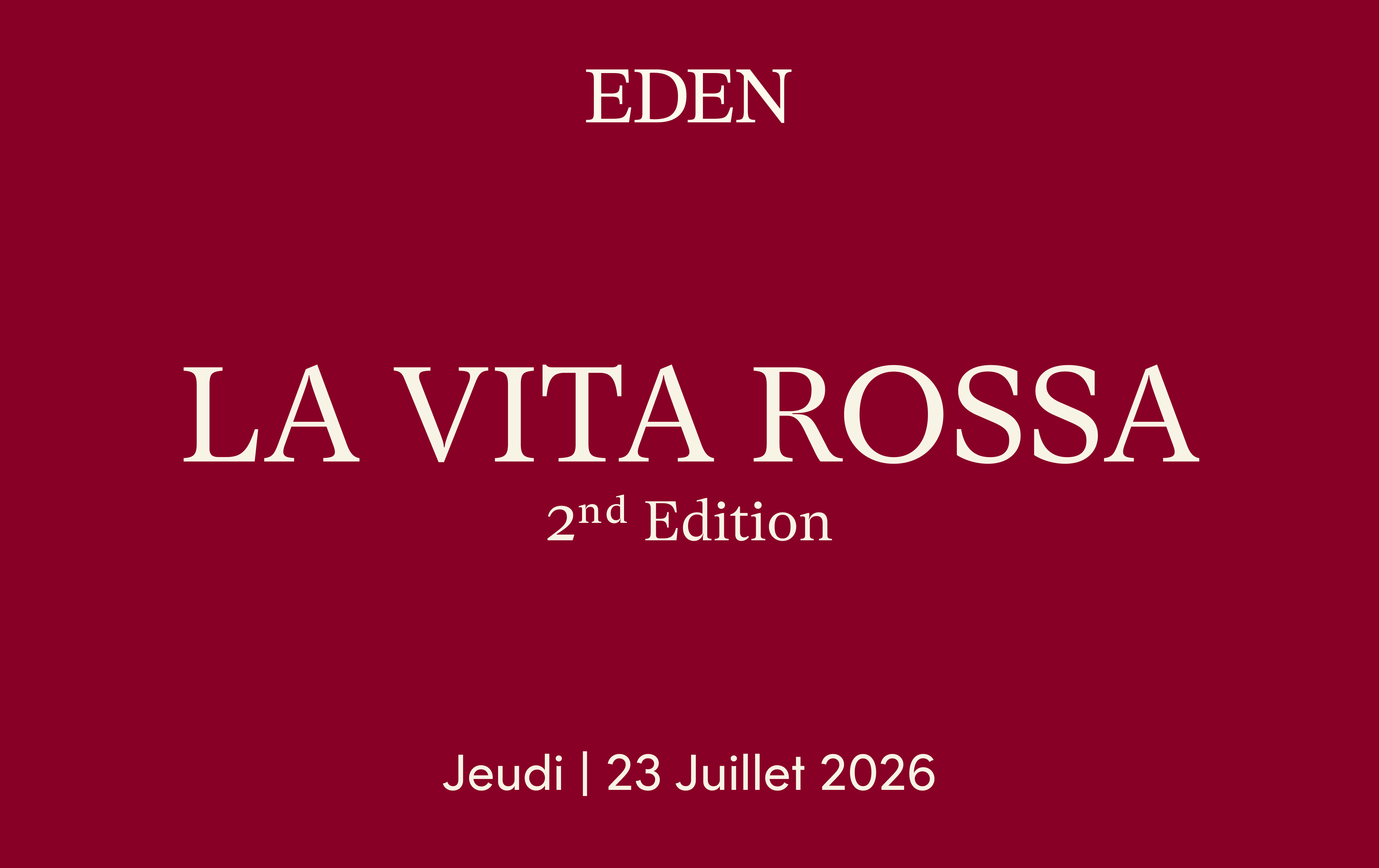 La Vita Rossa - 2nd Edition