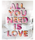 All You Need Is Love - Precious Pink Vertical