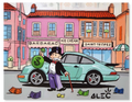 Monopoly Cane $ Bag up German Luxury Car Parked Ice Cream