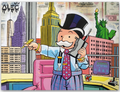 Gordon Gekko Monopoly in NYC Office