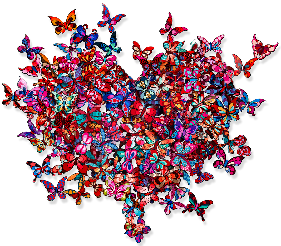 My Heart is All a Flutter - Colors Red
