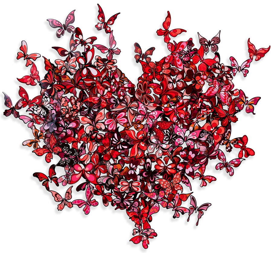 My Heart Is All a Flutter - Red
