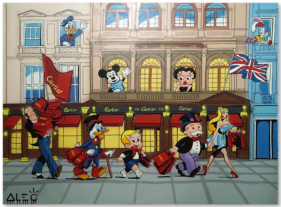 $ Team with Characters Shopping Date