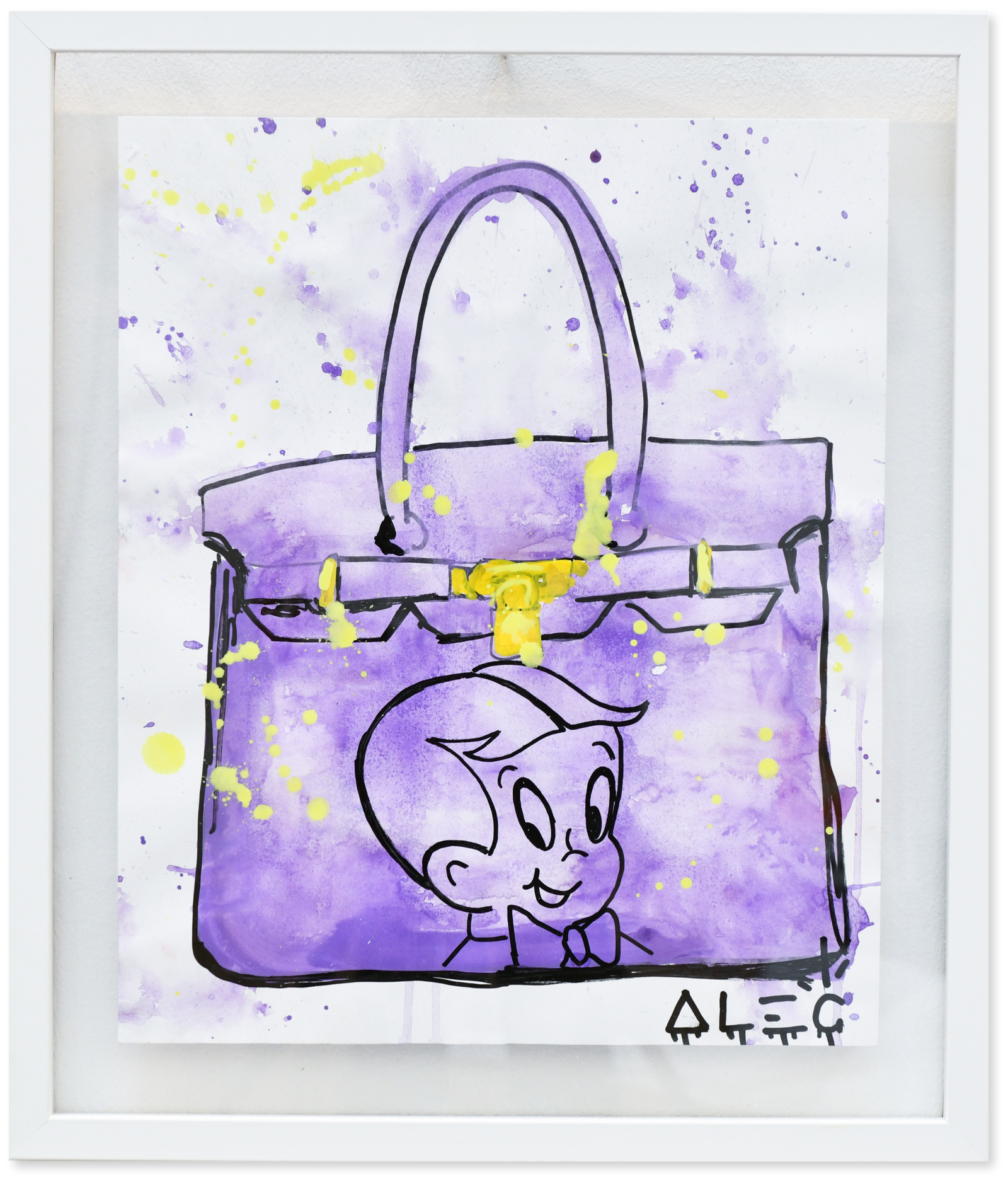 Richie Purple Bag Paper - Watercolor