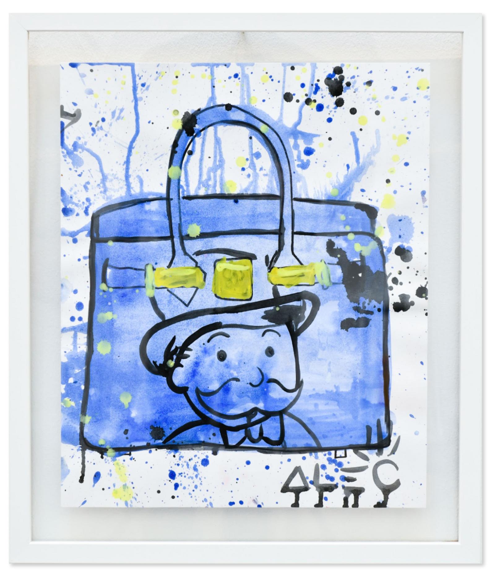 Monopoly Blue Bag Paper - Watercolor