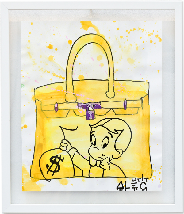 Richie Yellow Bag Paper - Watercolor