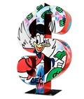 Dollar Scrooge With Money Bag