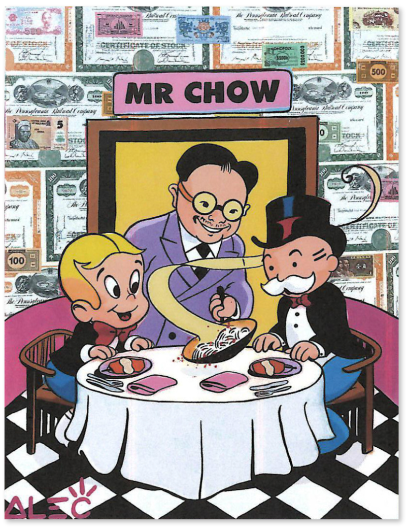 Richie and Monopoly Eat at Mr Chow