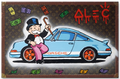Monopoly on Light Blue Italian Luxury Car