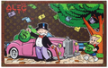 Monopoly, Richie Pink British Luxury Car with $ Bag