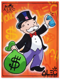 Orange Monopoly Blue Spray Can Up