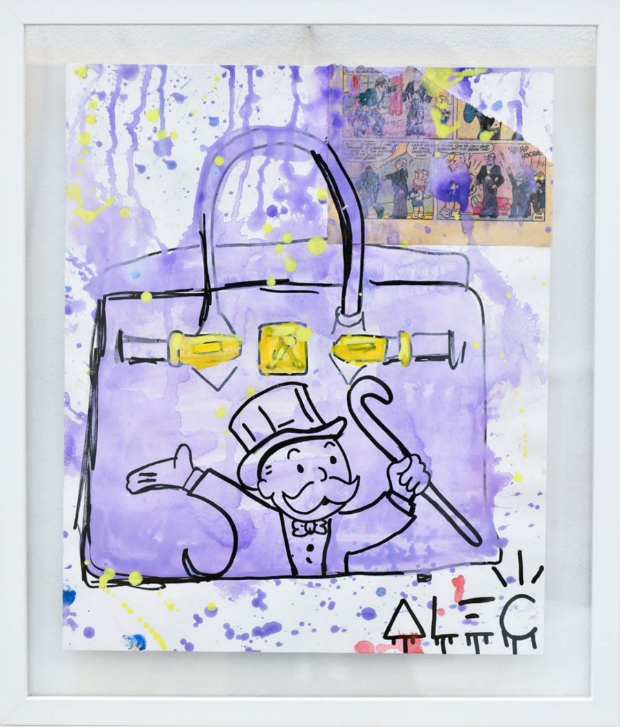 Monopoly Marker Purple Bag Paper - Watercolor