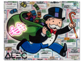 Monopoly Big $ Bag Run Colorful Cash Neon