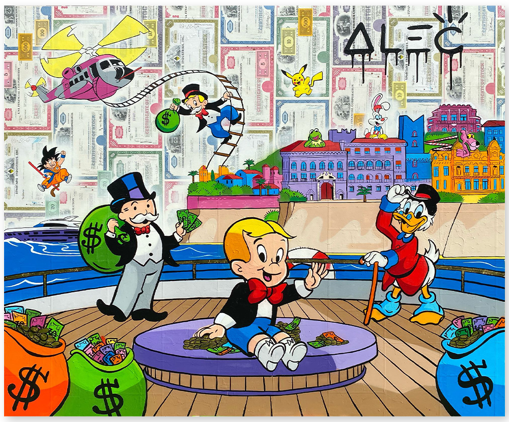 $ Team and Characters Back of Yacht Coastline View