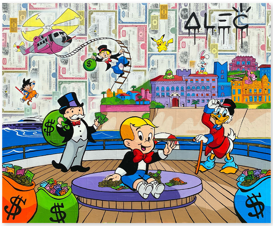 $ Team and Characters Back of Yacht Coastline View