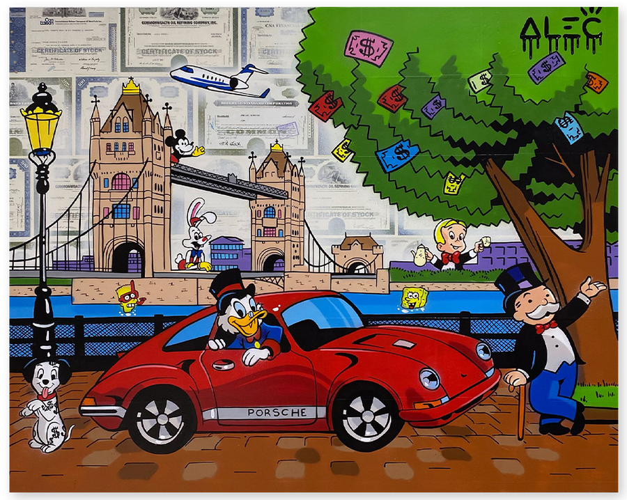 $ Team Red Car Parked Near London Tower Bridge