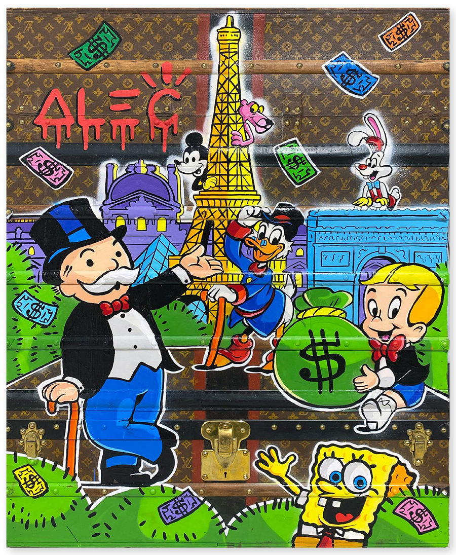 $ Team and Characters with Paris Building Trunk