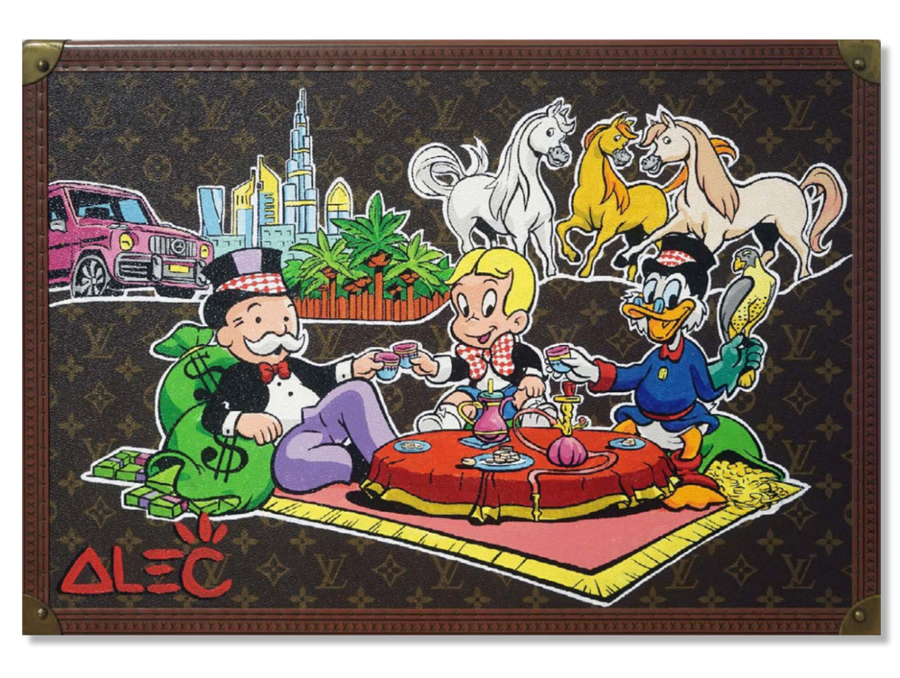 $ Team and Horses Tea and Hookah Trunk