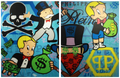 Monopoly Mask German Luxury Brand Diptych