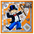 Monopoly with Cane Up Orange Brand Scarf