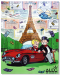 Monopoly and Richie Red Car Eiffel tower