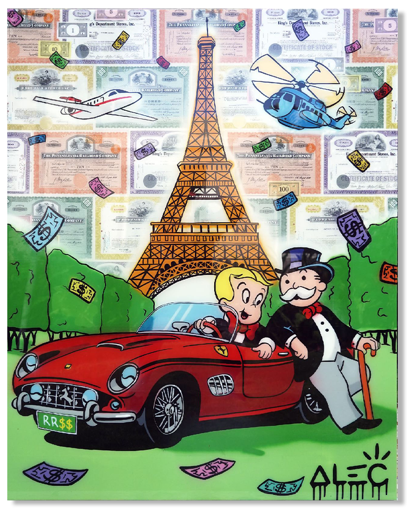 Monopoly and Richie Red Car Eiffel tower