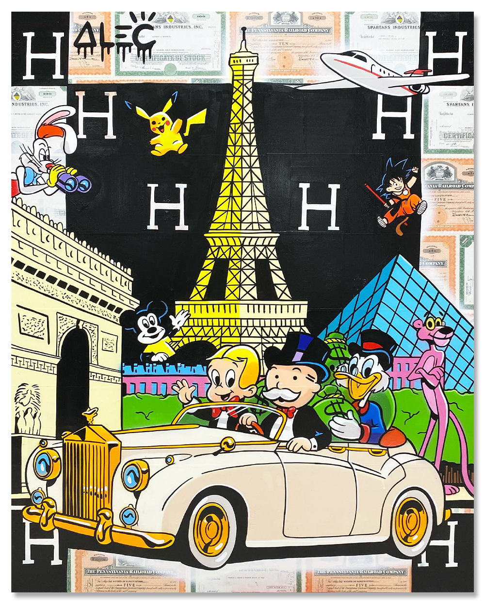 $ Team Driving Rolls with Characters Paris Blanket