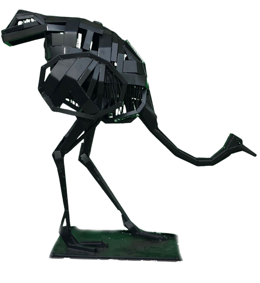Ostrich Stand Low