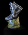 Compressed Manzoni - Chrome and Yellow Jar (small)