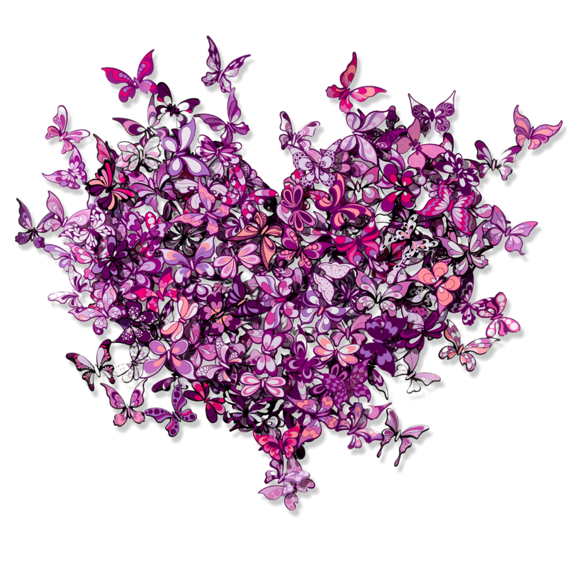 My Heart Is All a Flutter - Pink