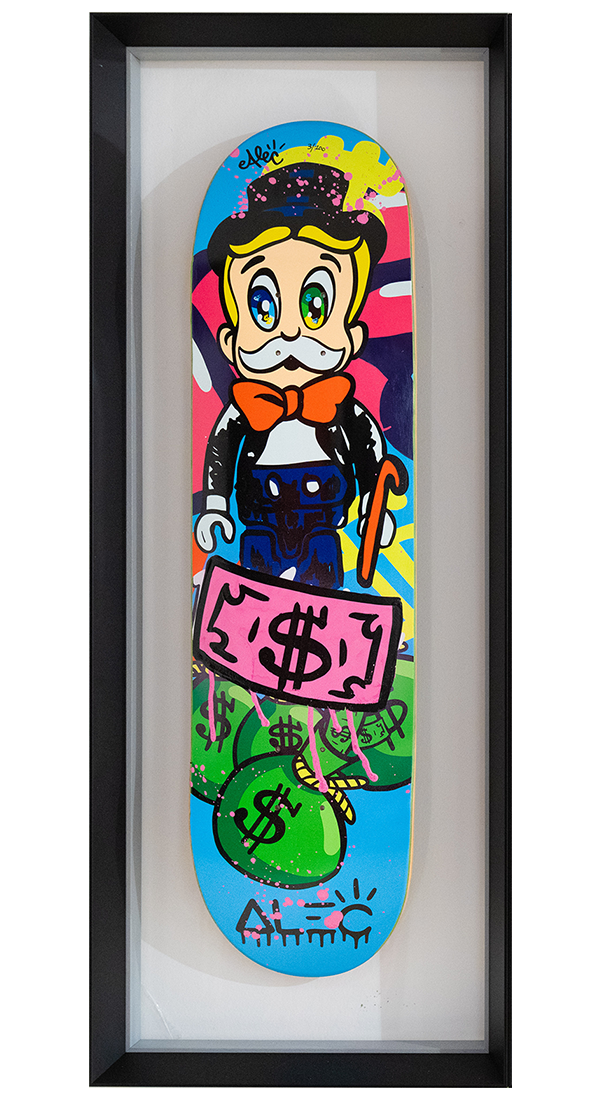 Pink $ Monopoly Richie Skateboard Deck