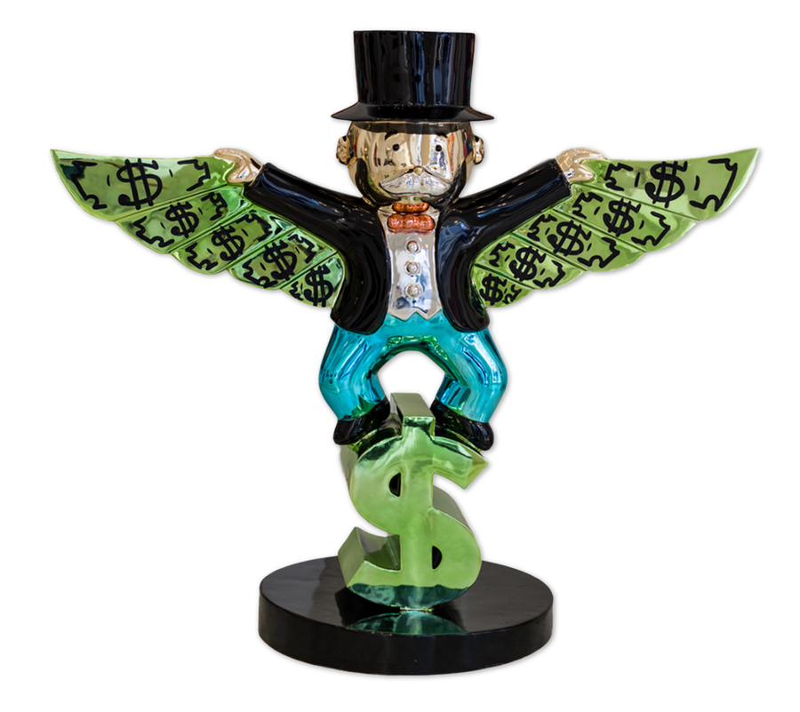 Monopoly Money Wings (Man Flying)