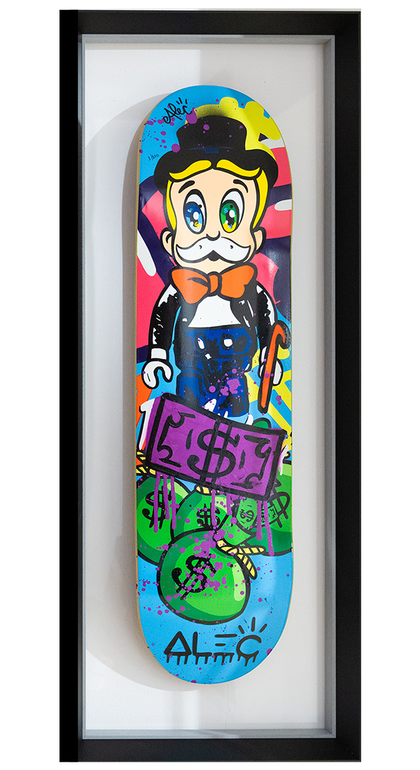 Purple $ Monopoly Richie Skateboard Deck