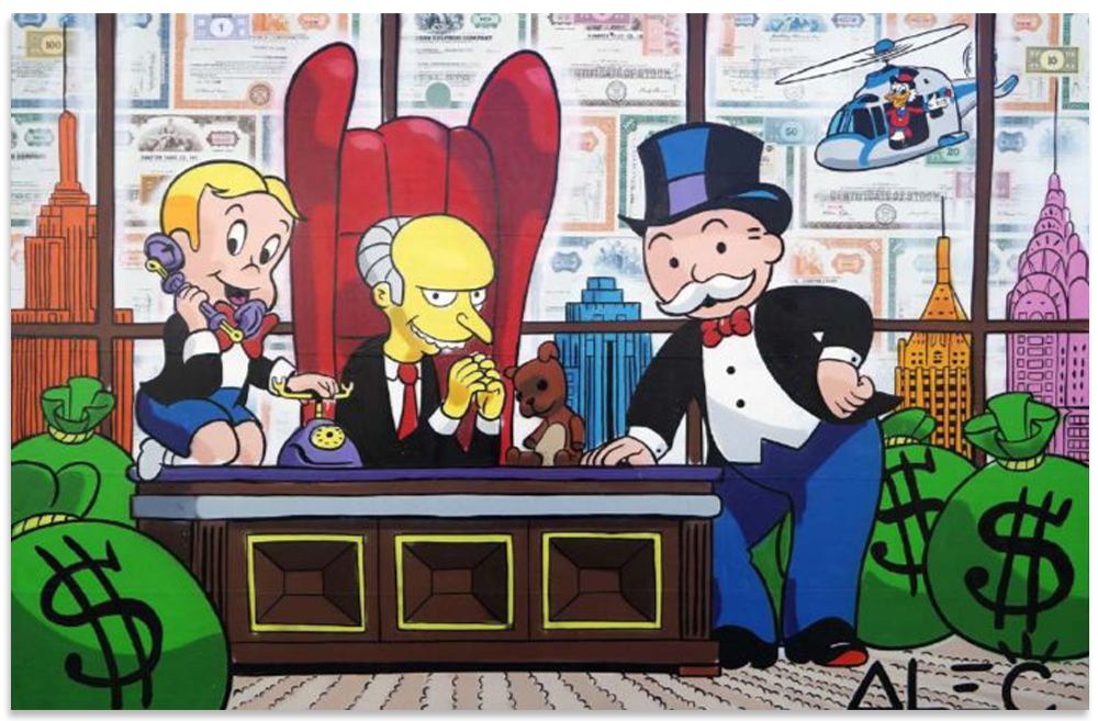 Monopoly & Richie in Mr Burn's Office