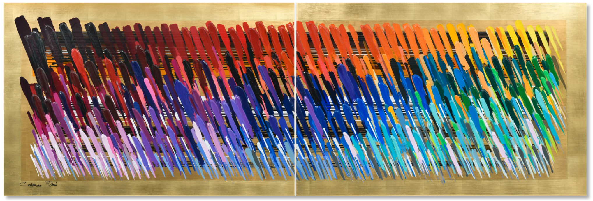 Golden Notes – Diptych