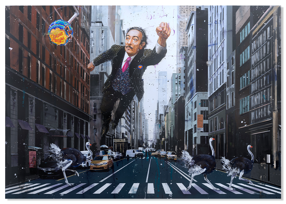 Flying Dali in NYC