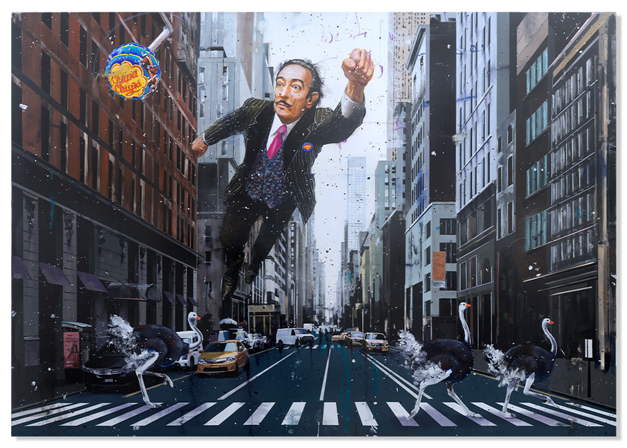 Flying Dali in NYC