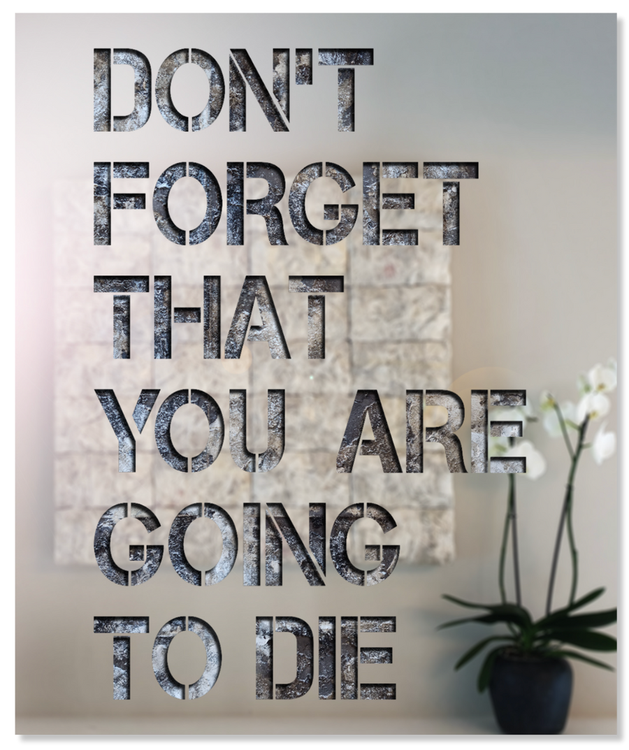 Don't Forget That You Are Going to Die