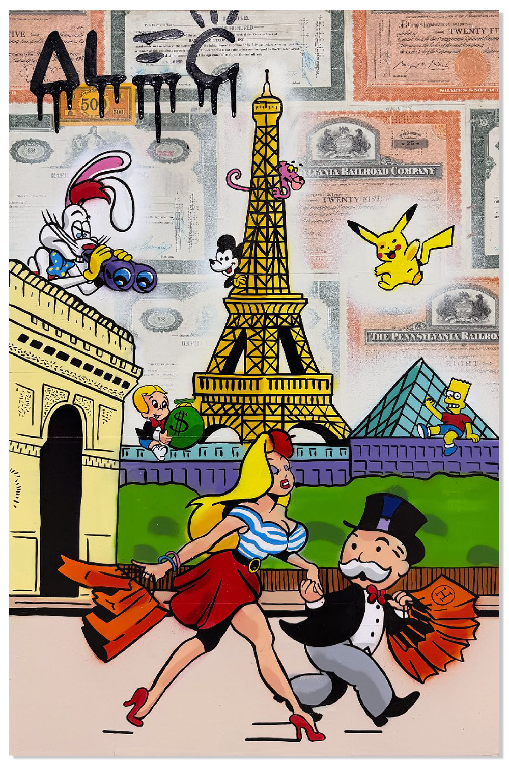 Monopoly Shopping Date in Front of Paris Landmarks