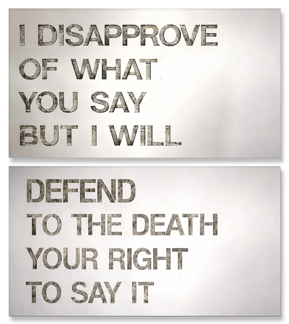 I Disapprove of What You Say But I Will...