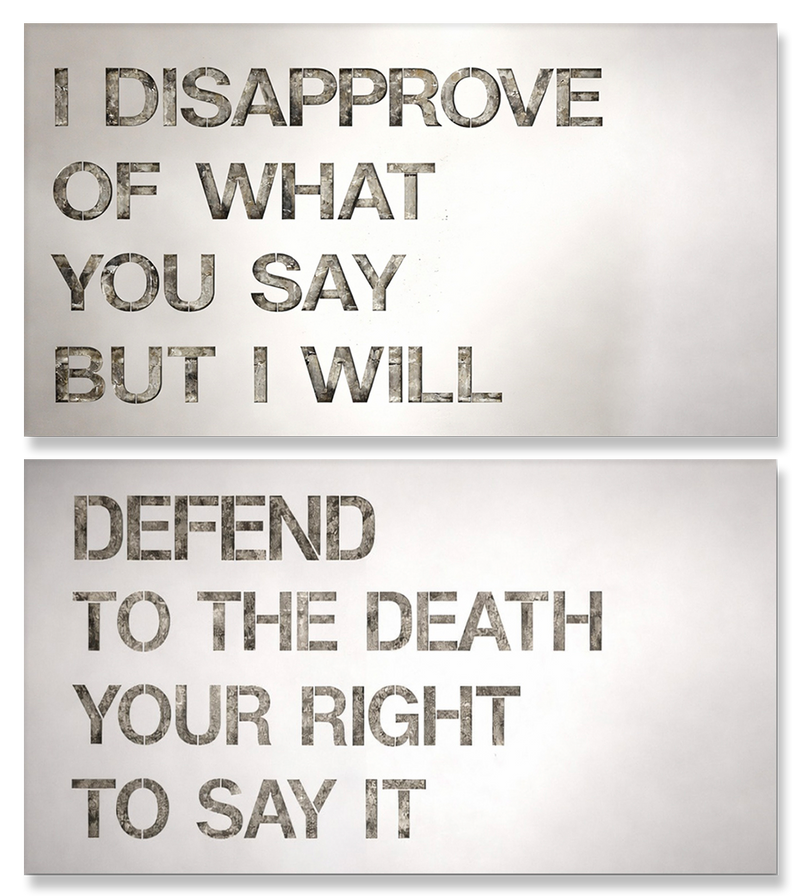 I Disapprove of What You Say But I Will...
