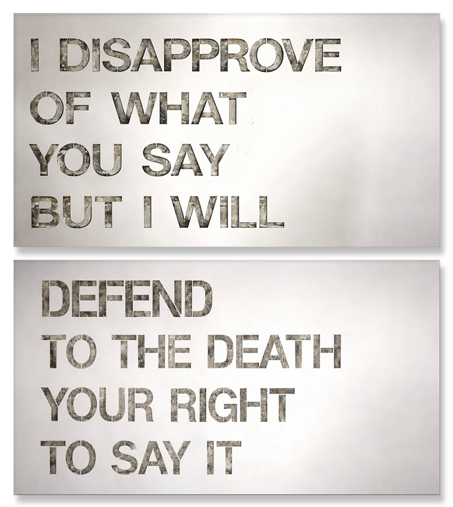 I Disapprove of What You Say But I Will...