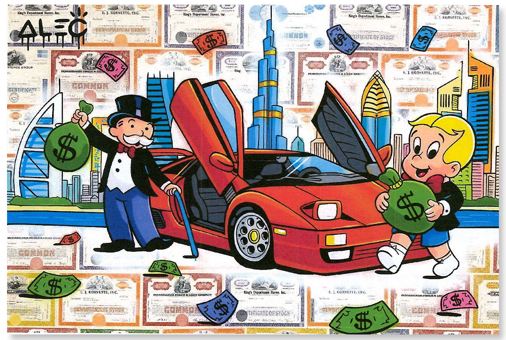 Richie & Monopoly with Orange Car