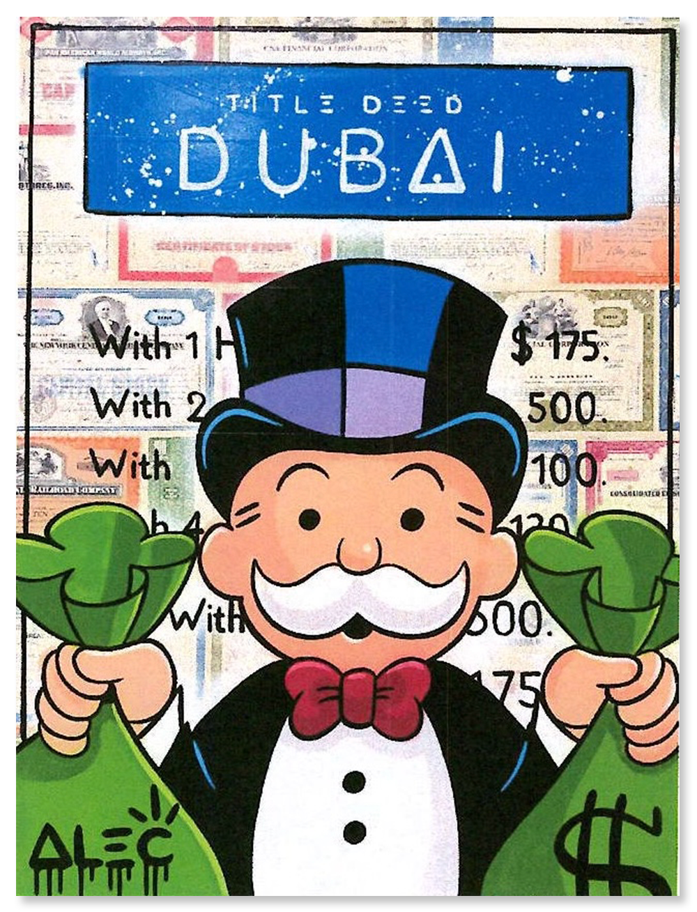 Dubai Title Deed with Monopoly