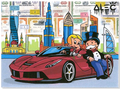 Richie $ Monopoly with Red Car in Dubai