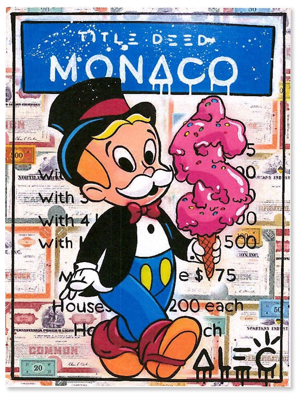 Richie with Ice Cream, Monaco Title Deed