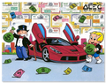 Richie & Monopoly Carrying Money Bags