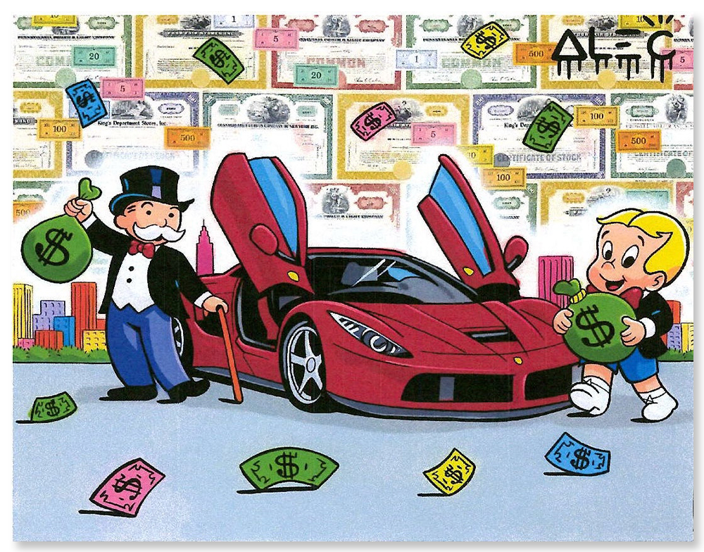 Richie & Monopoly Carrying Money Bags
