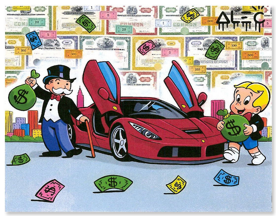 Richie & Monopoly Carrying Money Bags