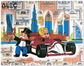 Richie & Monopoly with F1 Car Dubai